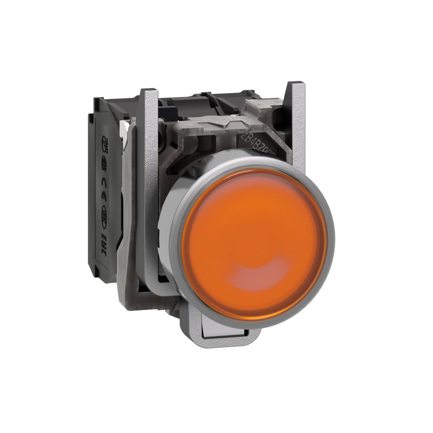 Illuminated pushbutton, orange,24VAC/DC