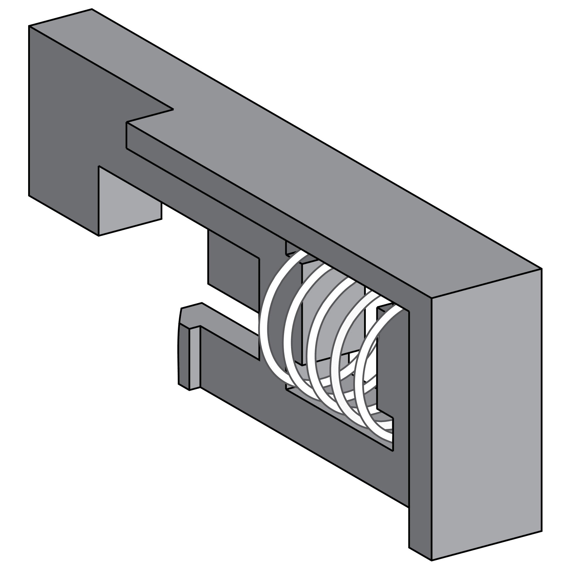 قفل تبادلي Racking، MasterPact MTZ2/MTZ3 قابل للسحب، VPOC، مقبض وباب مفتوح between racking