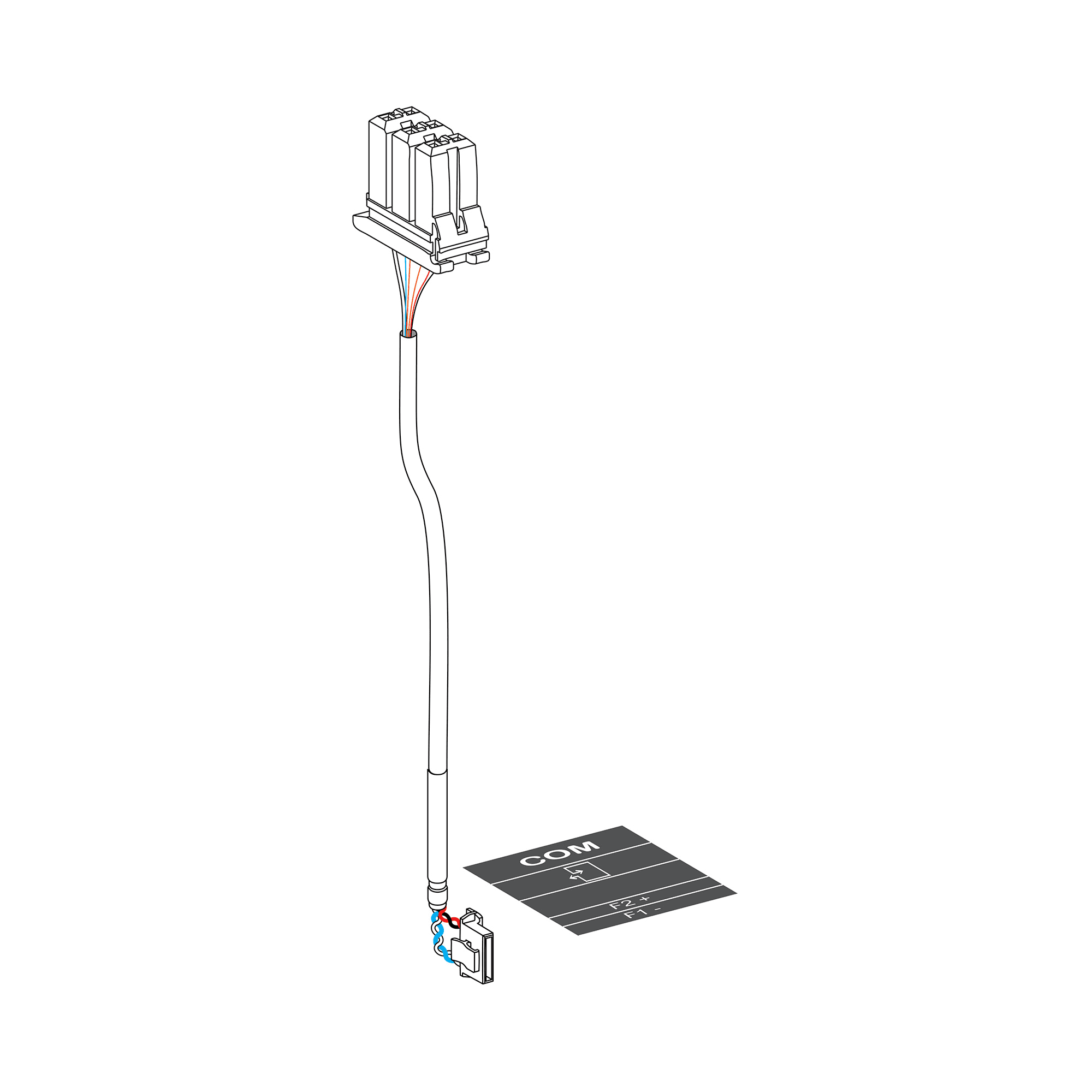 طقم Wiring، MasterPact MTZ1 fixed/drawout، ULP وحدة منفذ wires