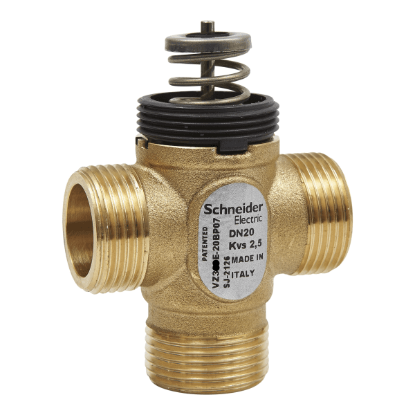 صمّام مناطق، 20mm، 3-Way، كبس، نحاسي، 2.5kvs