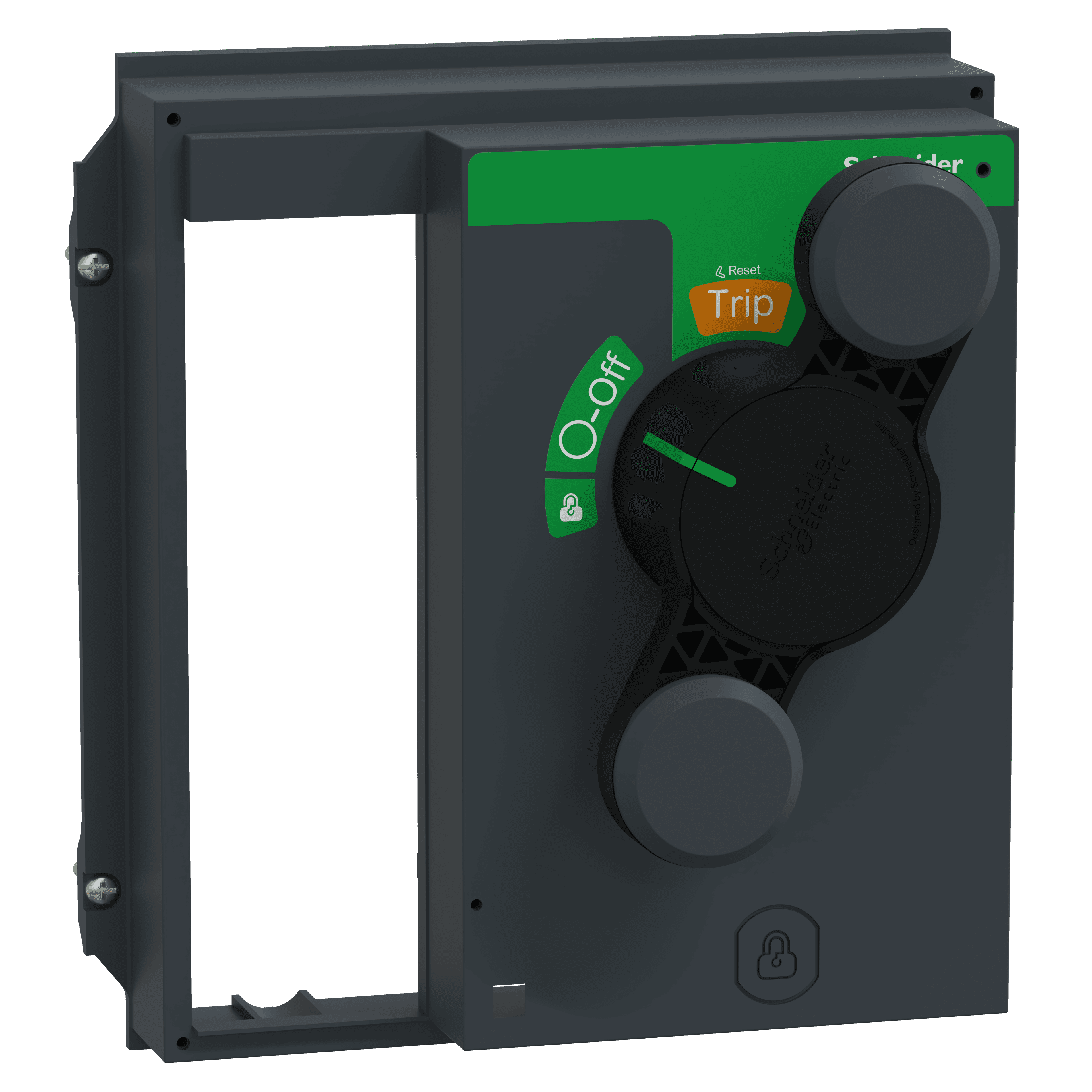 مقبض دوّار Direct، ComPact NS630b إلى NS1600 ثابت، مقبض أسود، IP40