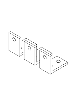 Right angled side terminal extension,TeSys Giga contactor,for LC1G630-800,3 Pole