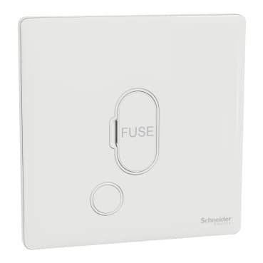 13A 250V~ 1G FCU w flex outlet, PW