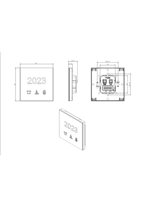 لوحة باب MODBUS GLASS