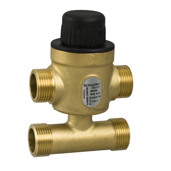 Zone Valve, 20mm, 3-Way Bypass, G External, Brass, 4kvs