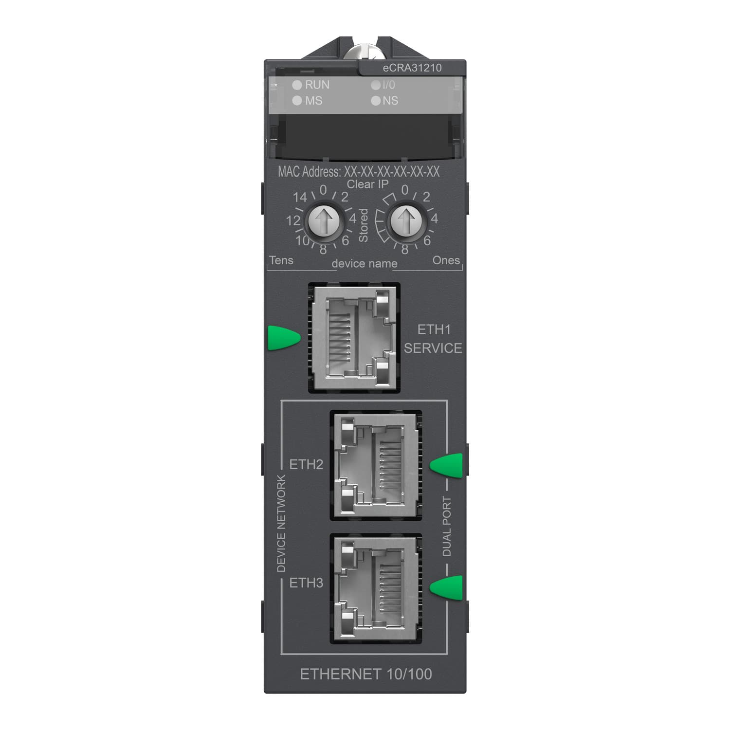 X80 EIO Drop مهايئ مع Eth Bkp