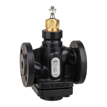 Venta V231 Globe Valve, 2-Way, PN25, Flanged, DN15, Kvs 4.0, Nodular Iron, Stainless Plug and Seat, Stem Up Closed.