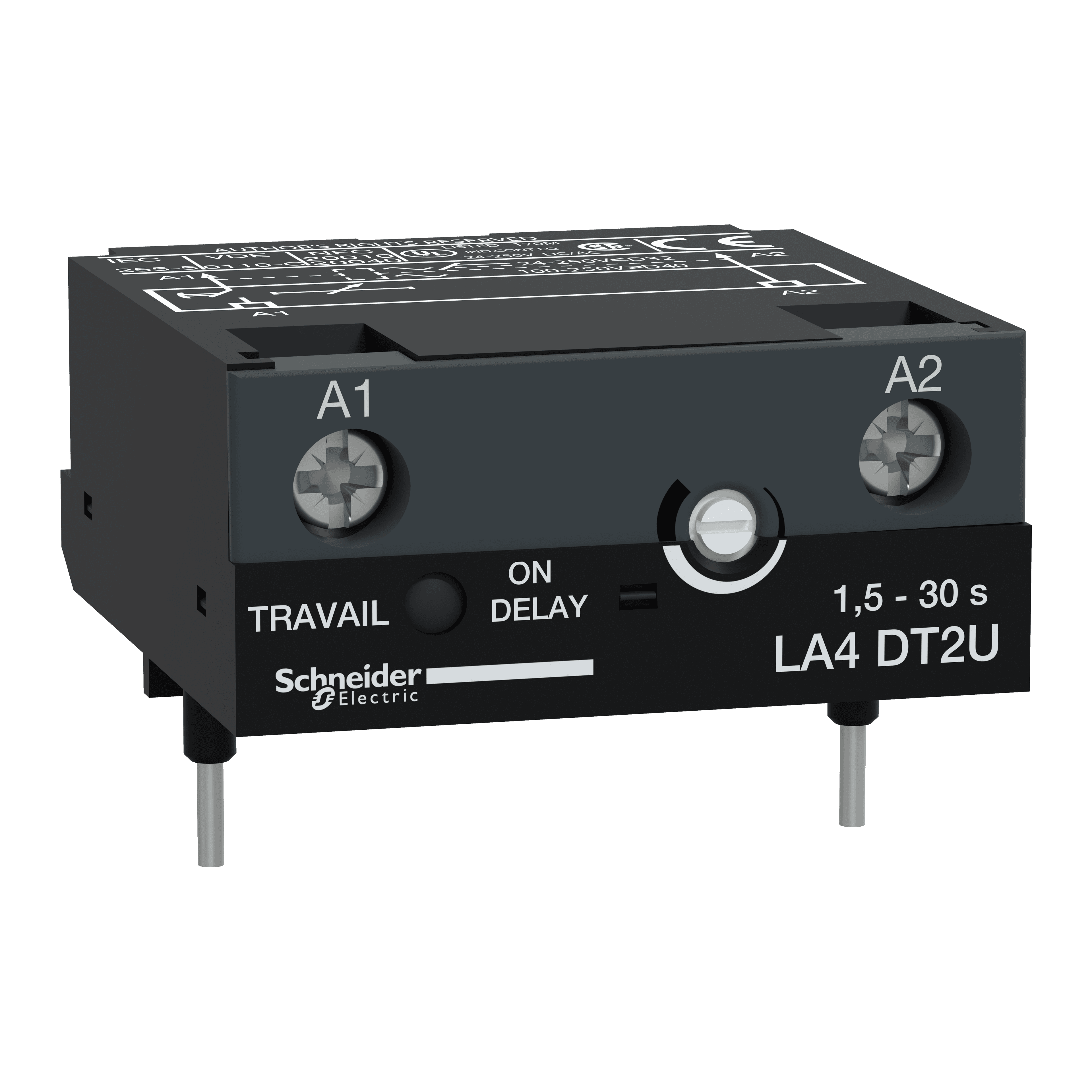 وحدة مؤقّت إلكتروني، نوع على تأخير، 1.5....30s، 24....250V DC/AC