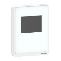 Sensor, SpaceLogic SLP Series, air quality, CO2, temperature, room, color touchscreen, BACnet MSTP/Modbus, optimum white housing