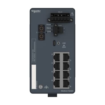 Modicon Managed مفتاح 8TX/1FX-SM
