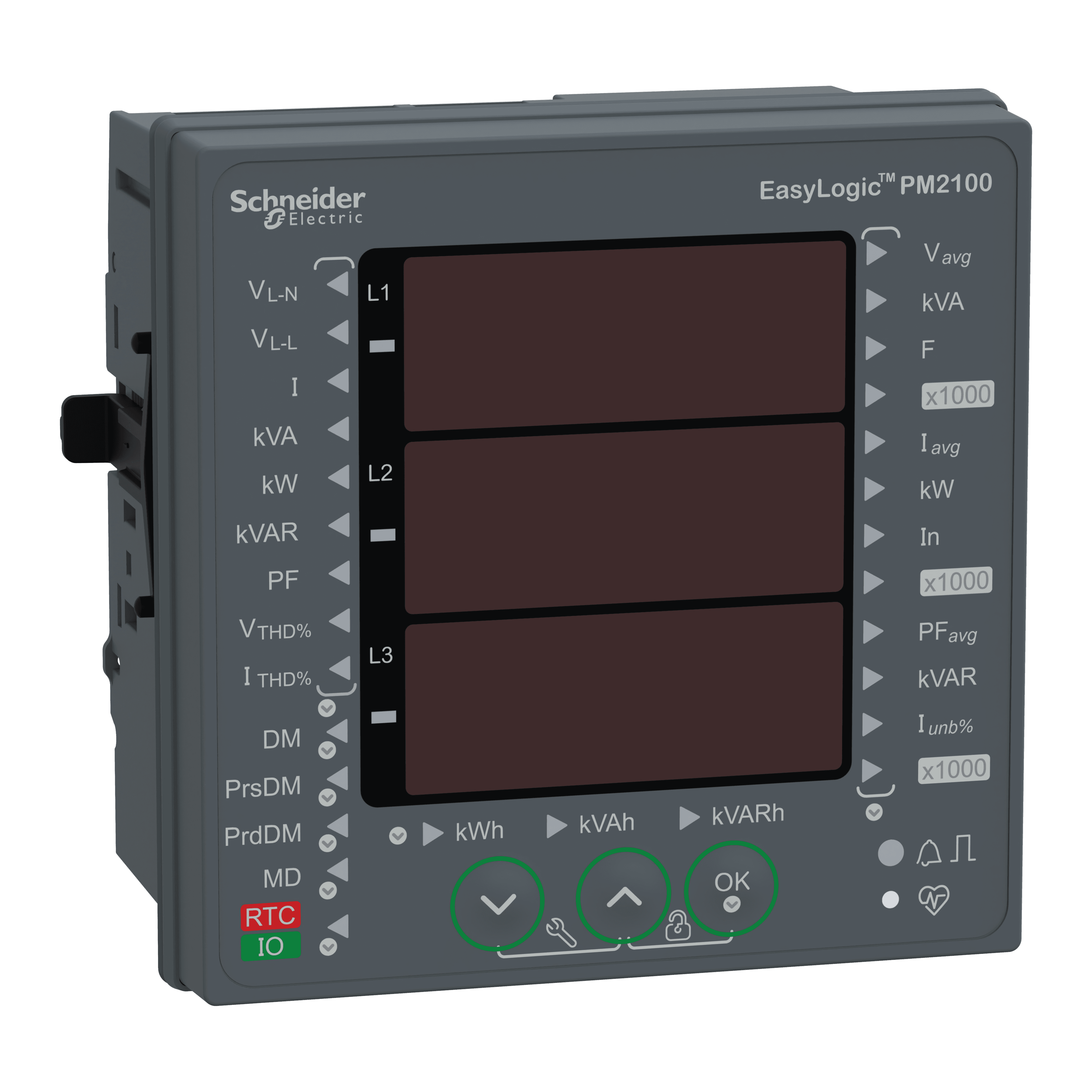 EasyLogic VAF P & E meter THD POP CL 1 -