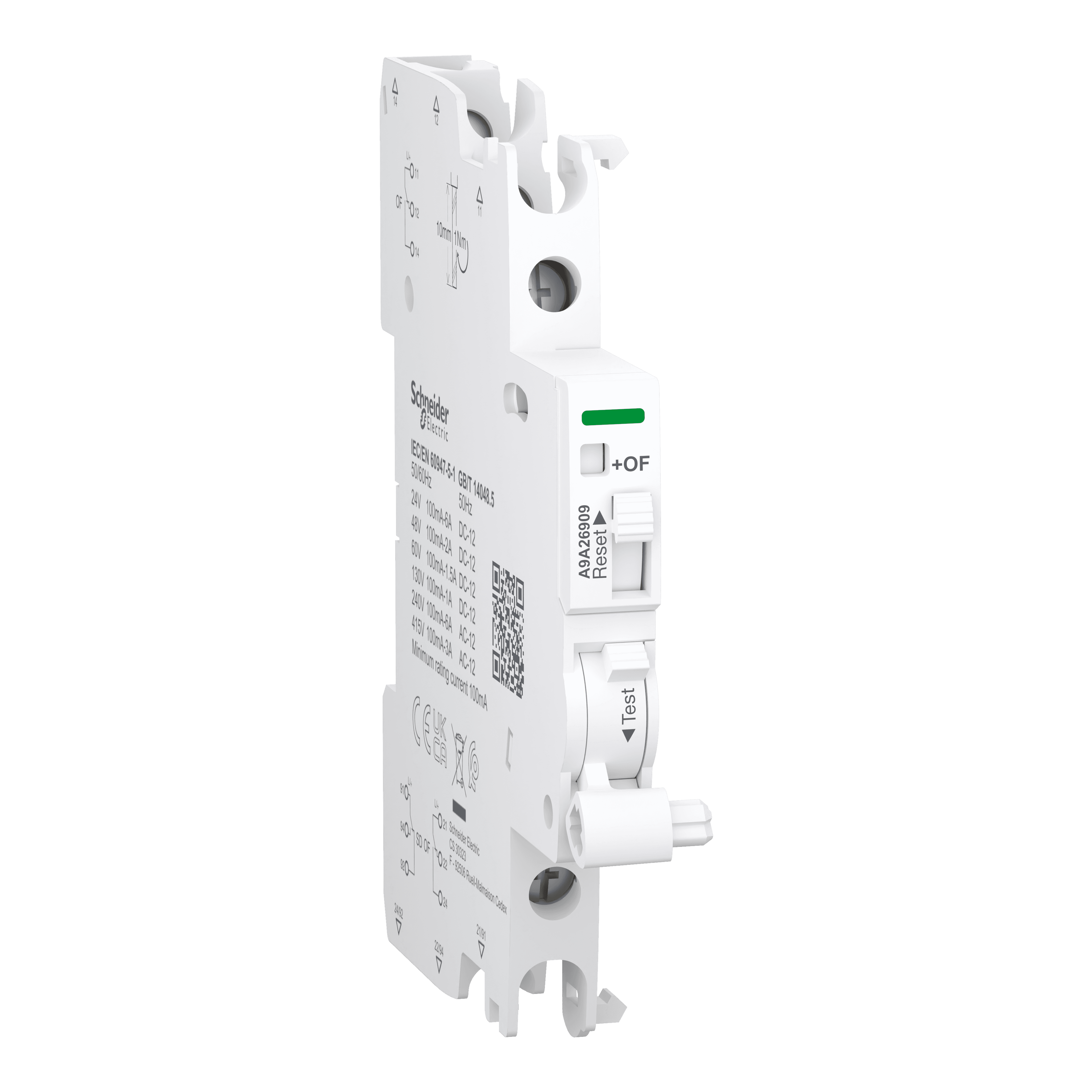 Auxiliary contact, Acti9 A9A, iOF/SD+OF,