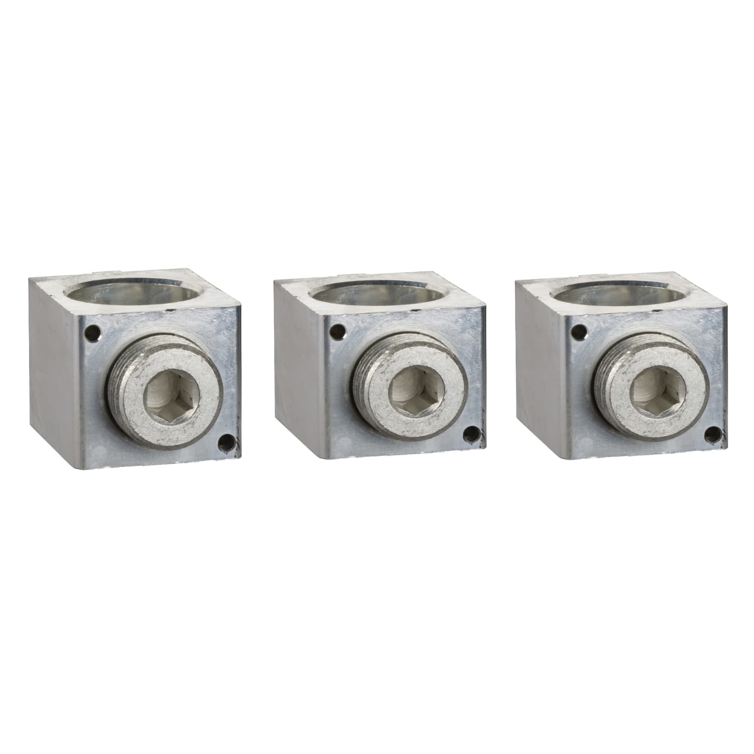 Aluminium bare cable connectors, ComPacT NSX, for 1 cable 35mm² to 300mm², 630A, set of 3 parts