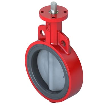 VF209W High Pressure Butterfly Valve, 2-Way, DN65, Wafer Flanged, Nylon Disc, EPDM Liner, Kvs 243 m³/h, Max ∆P 1200 kPa.