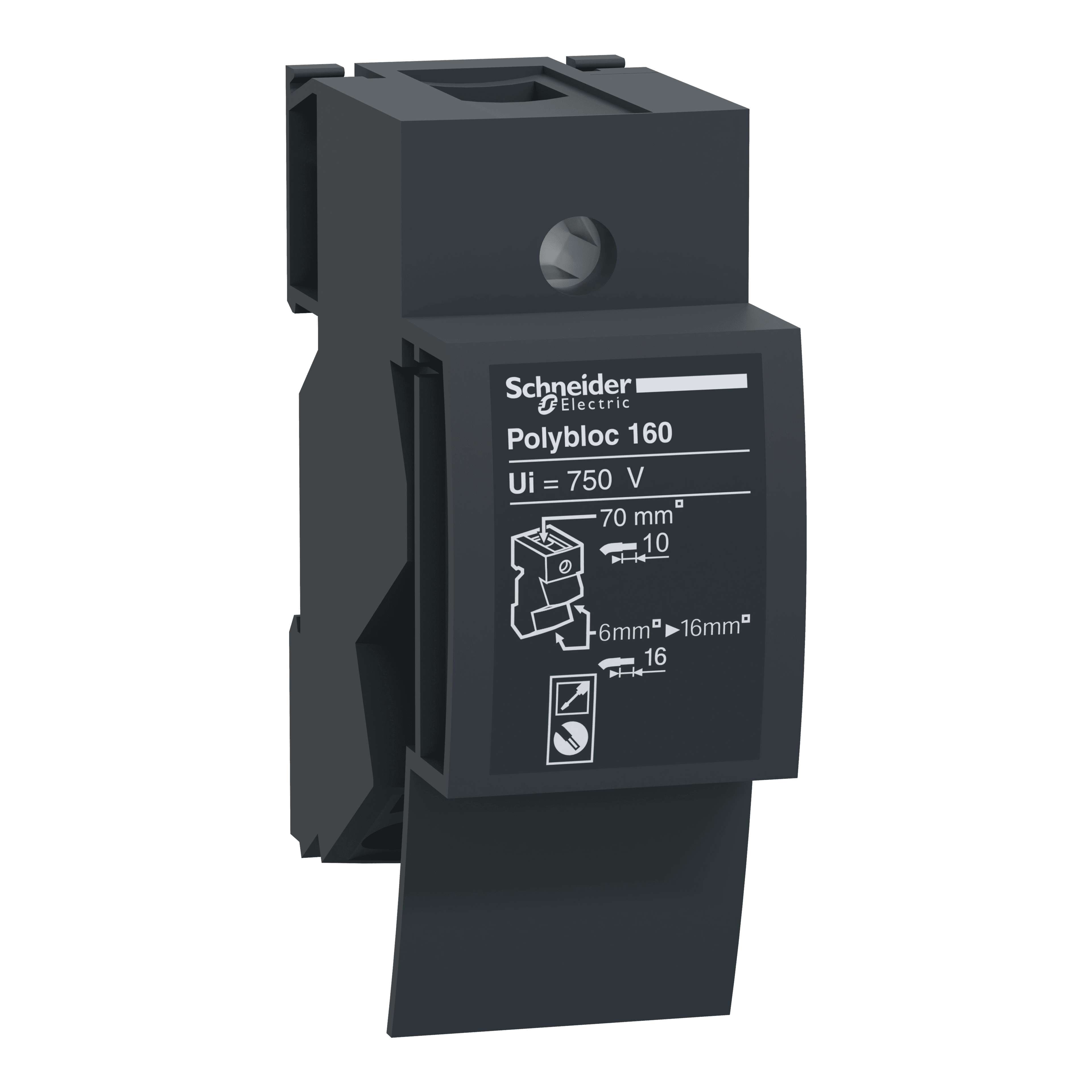 LINERGY DX 1P DIST.BLOCK 160A 4M 6HOLES