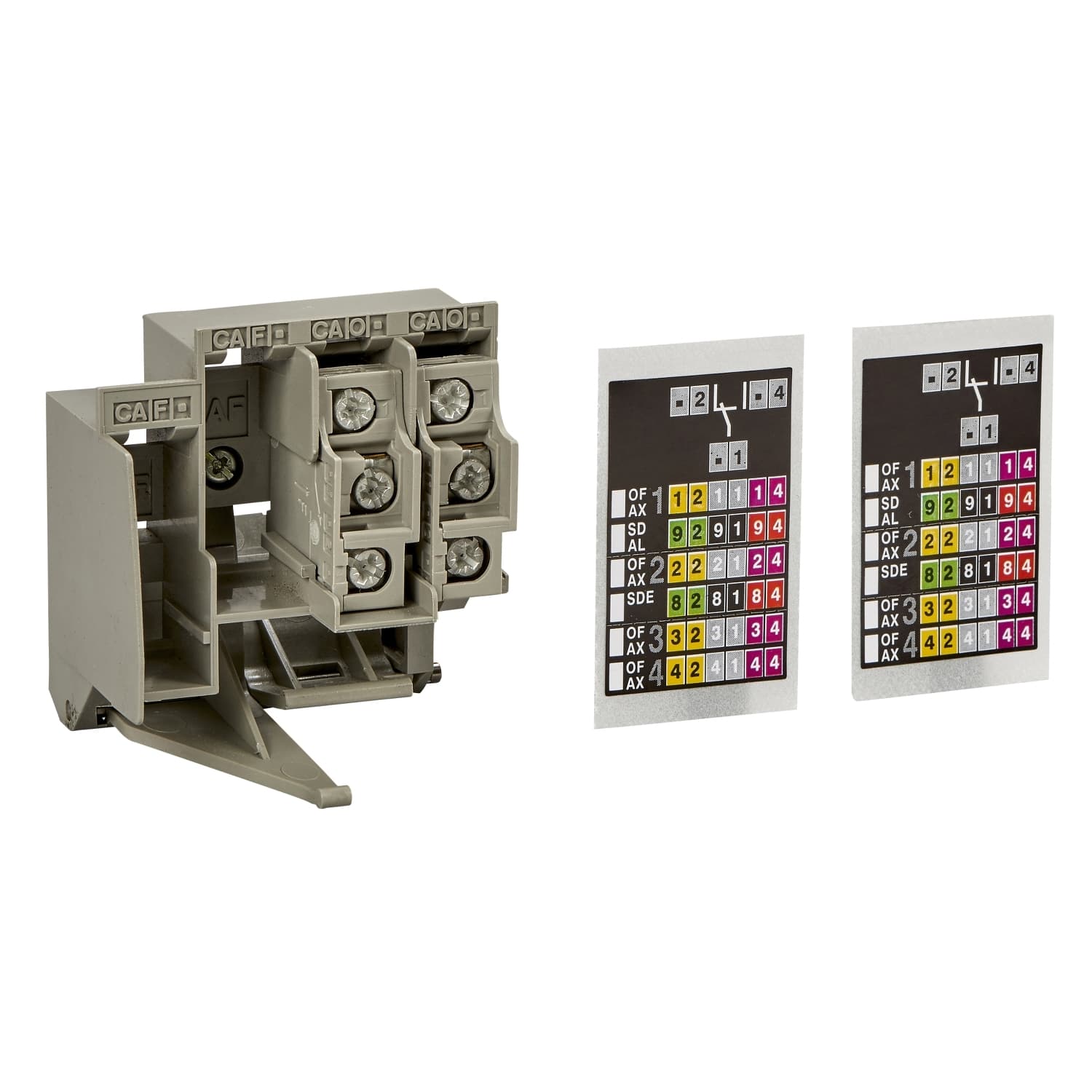 Standard early break contact, ComPact NS630b to NS1600, fixed, rotary handle position CAO, 1 changeover contact type
