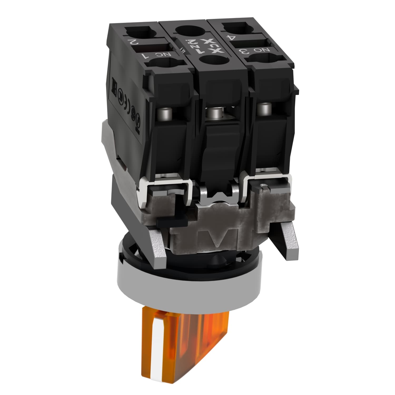 Illuminatedselectorswitch، 230VAC، برتقالي