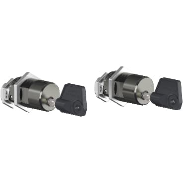 Chassis locking, MasterPact MTZ1 drawout, disconnected position locking, Profalux keylock, 2 locks, 1 key