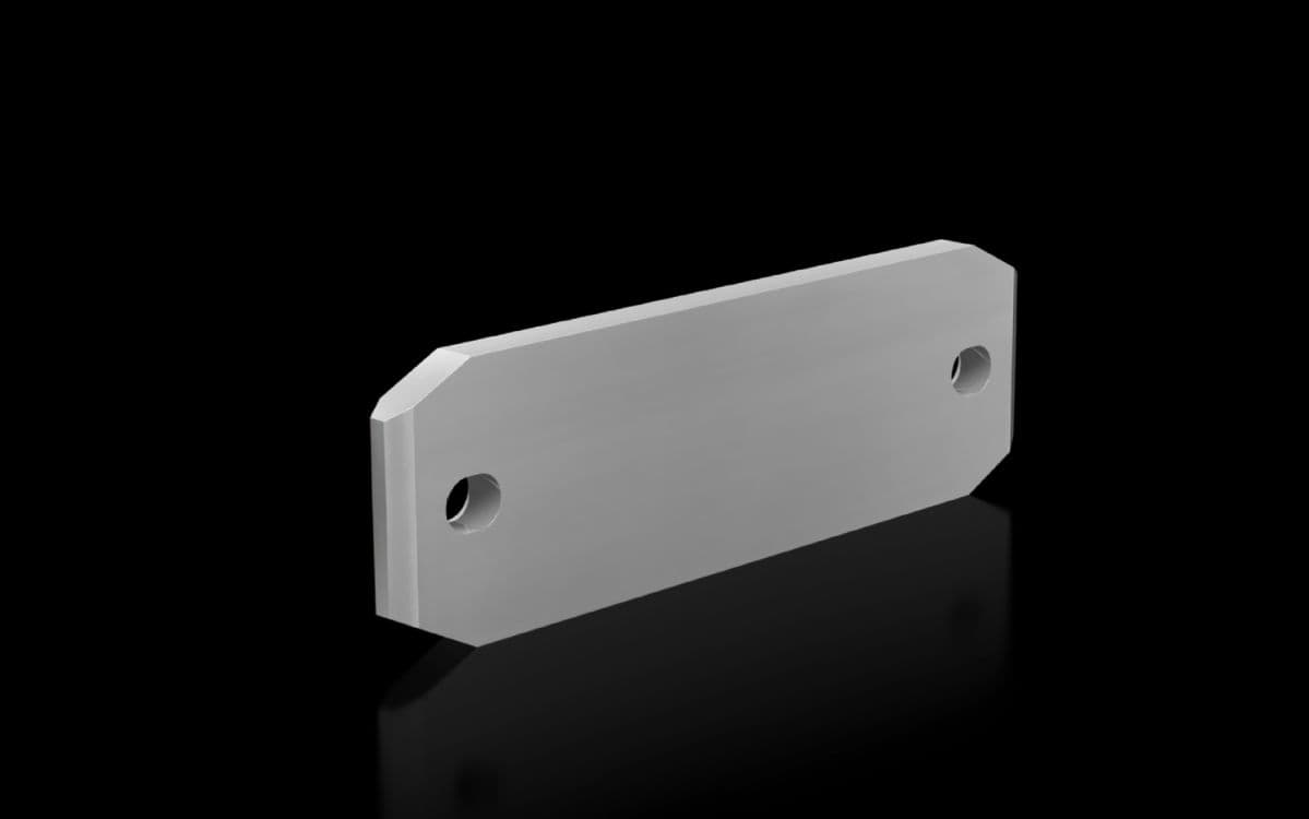 Longitudinal connector, tin-plated for busbar baying