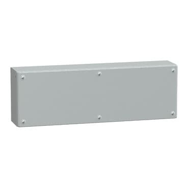 Metal industrial box plain door H200xW600xD120 IP66 IK10 RAL 7035