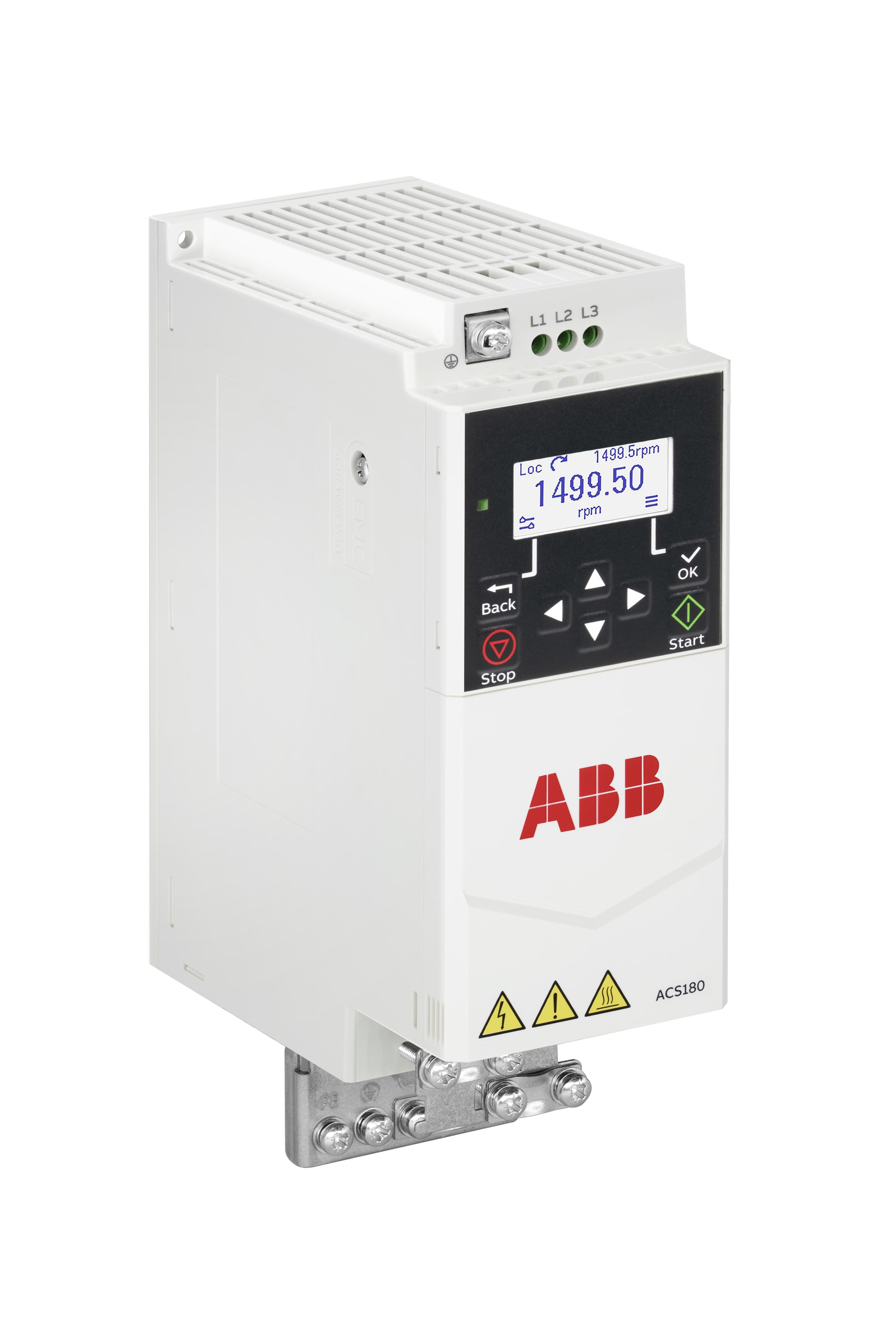 وحدة مشغّل LV AC machinery، IEC: Pn 4 kW، 9.4 A، 400 V، UL: Pld 5 Hp، 7.6 A، 460 V (ACS180-04N-09A4-4)
