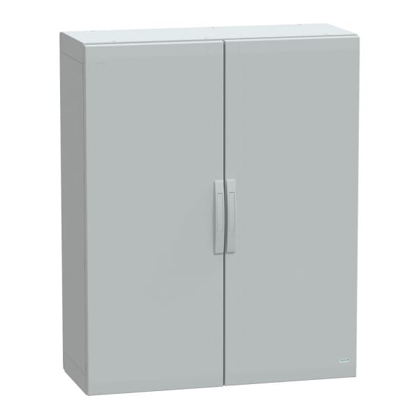Floor standing polyester enclosure, Thalassa PLA, plain door, completely sealed, 1250x1000x420mm, IP65, IK10