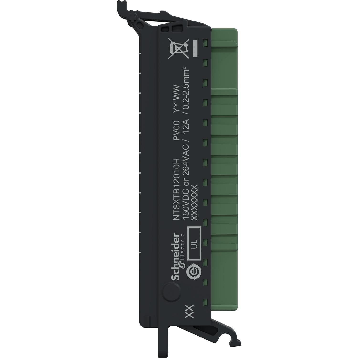 H TermBlock 12 Pts Screw 5mm AC