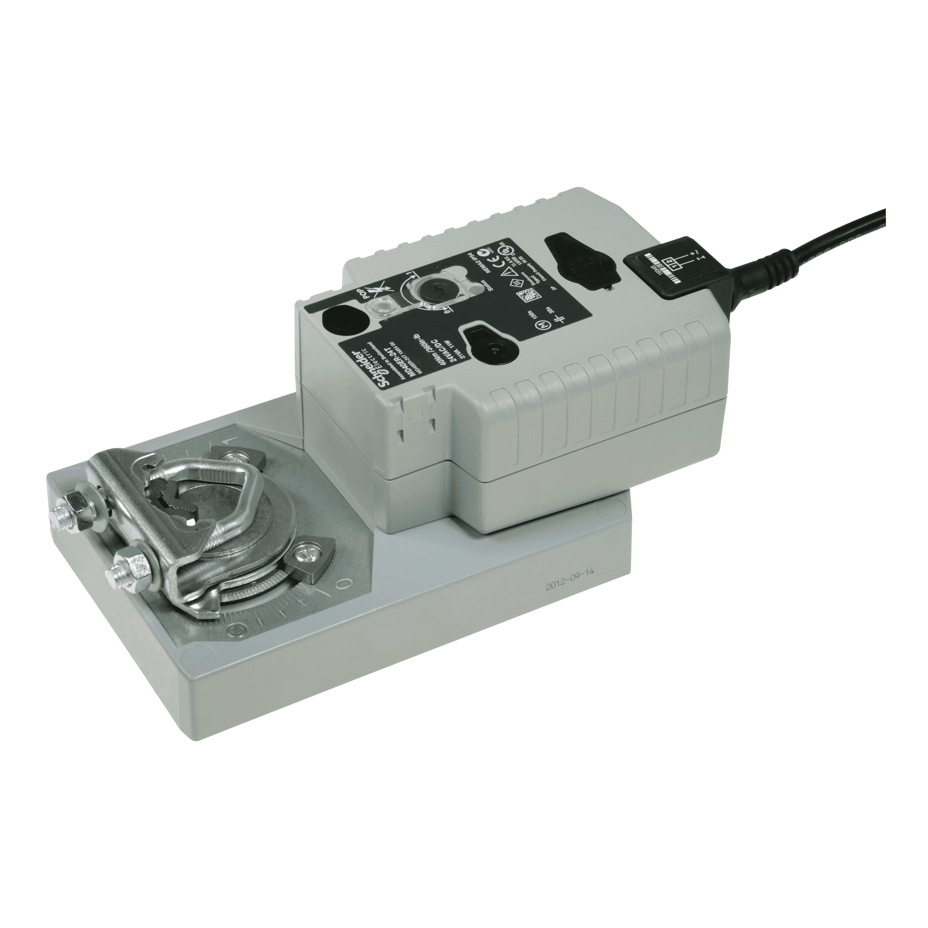 MD40-ER Damper Actuator, 2-Position or 3-Wire Floating, SuperCap Electronic Return, 240Vac/dc, 1m Cable, 40Nm, IP54