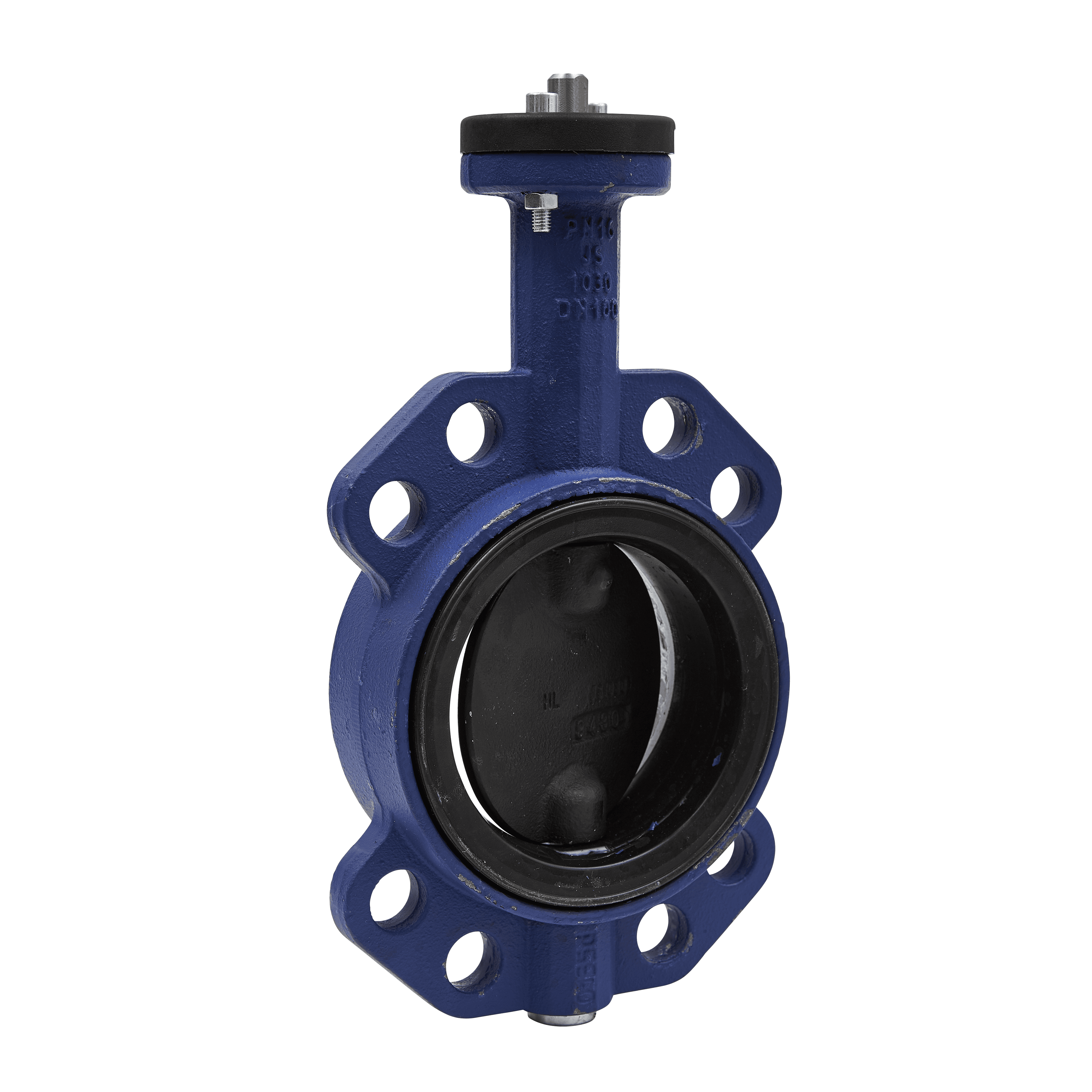 VF208W Butterfly Valve, 2-Way, DN100, Wafer Flanged, Zinc Plated Disc, EPDM Liner, Kvs 760 mÂ³/h, Max âˆ†P 600 kPa.