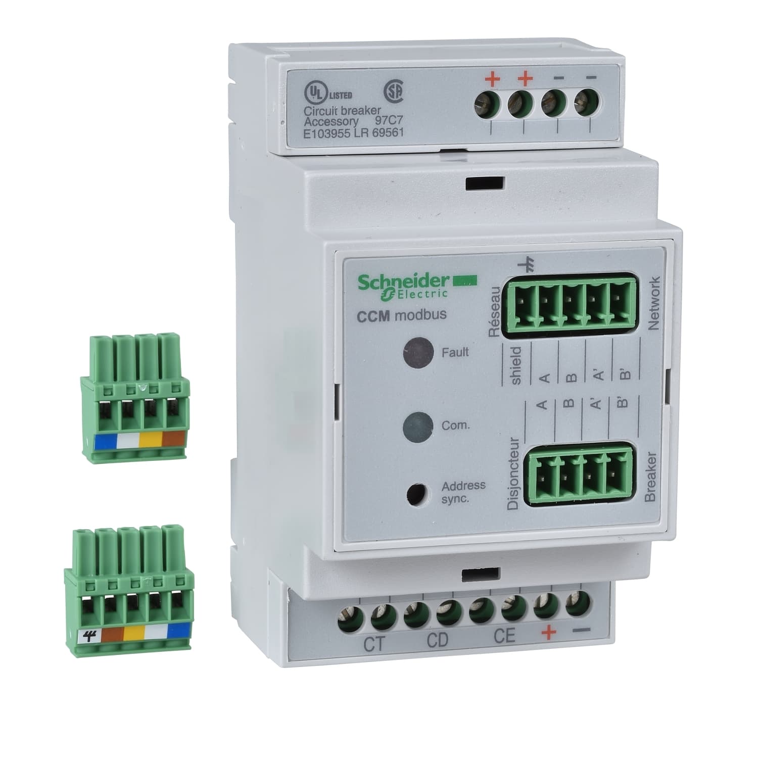 شاسيه I/O (Input/Output) application وحدة، MasterPact NT/NW قابل للسحب، اتصال option