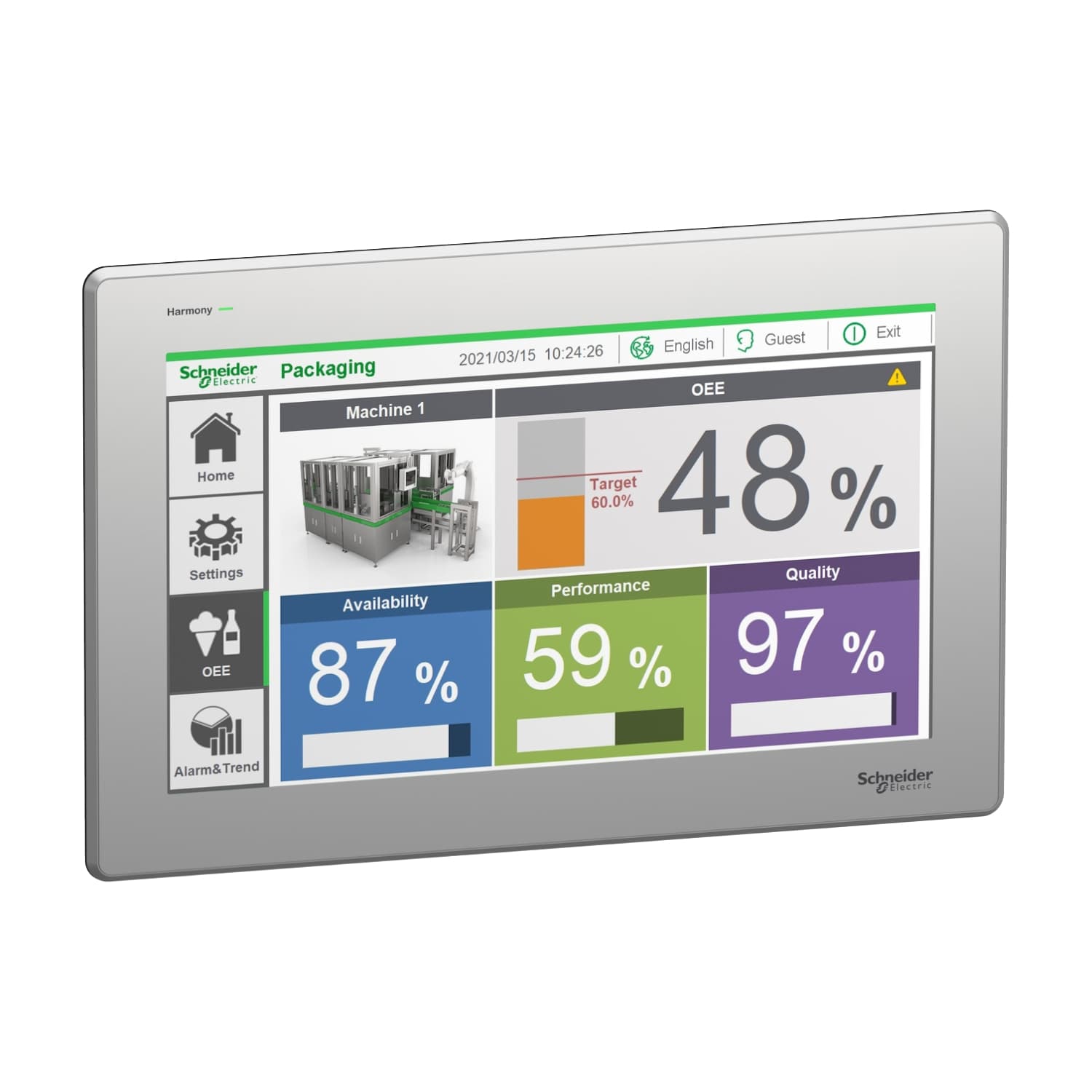 15W touch panel, stainless front panel