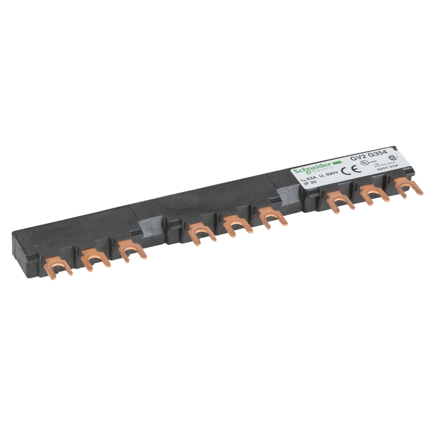 Linergy FT، قضيب توزيع Comb، 63A، 3 tap-offs، خطوة 54mm