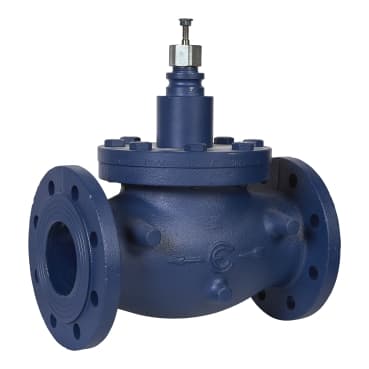 صمّام سدادي، 80mm، 3-Way، بشفة، ساق مغلق، من الفولاذ المقاوم للصدأ، 110kvs، Glycol 25-50% Steam وWater