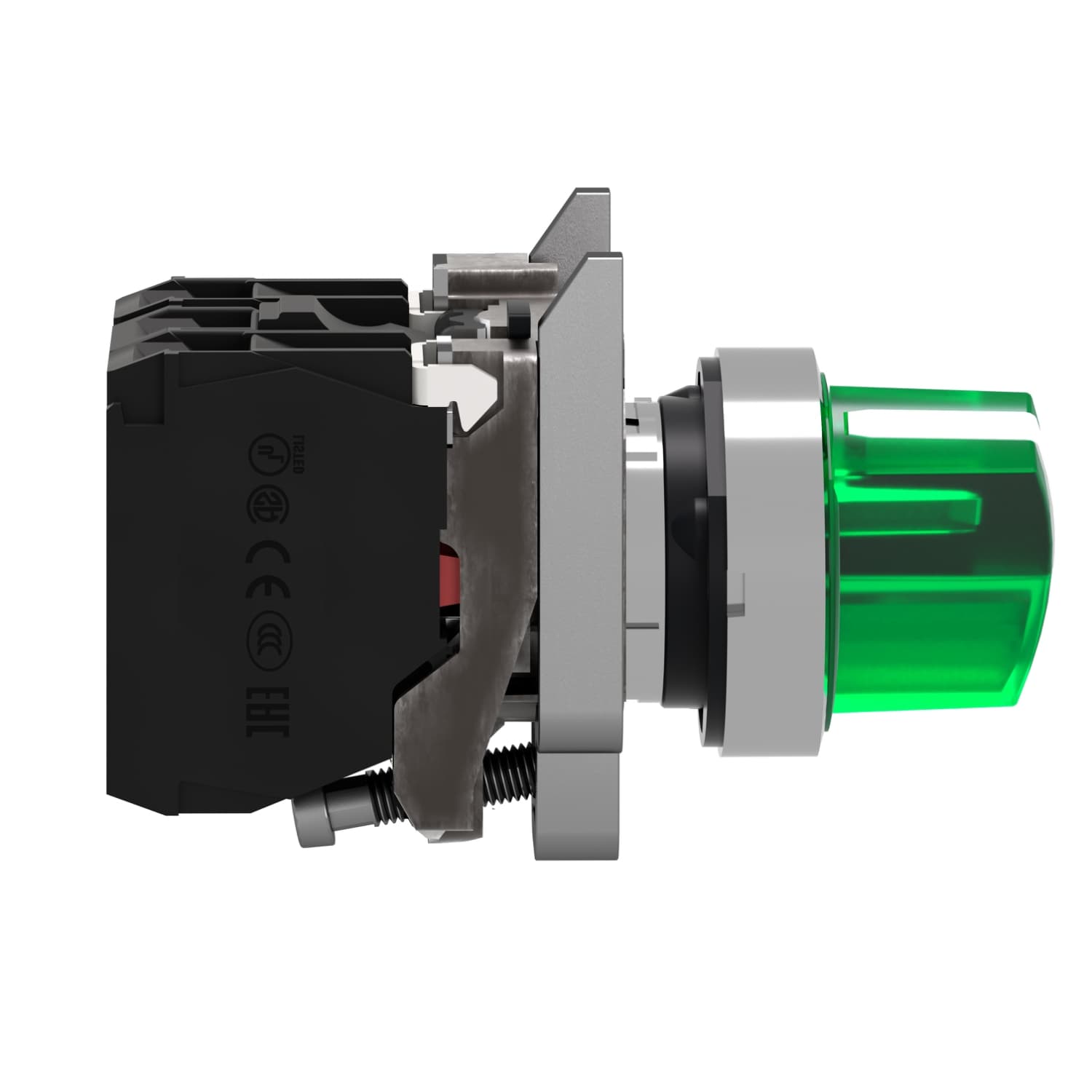 Illum. selector switch, 24VAC/DC, green