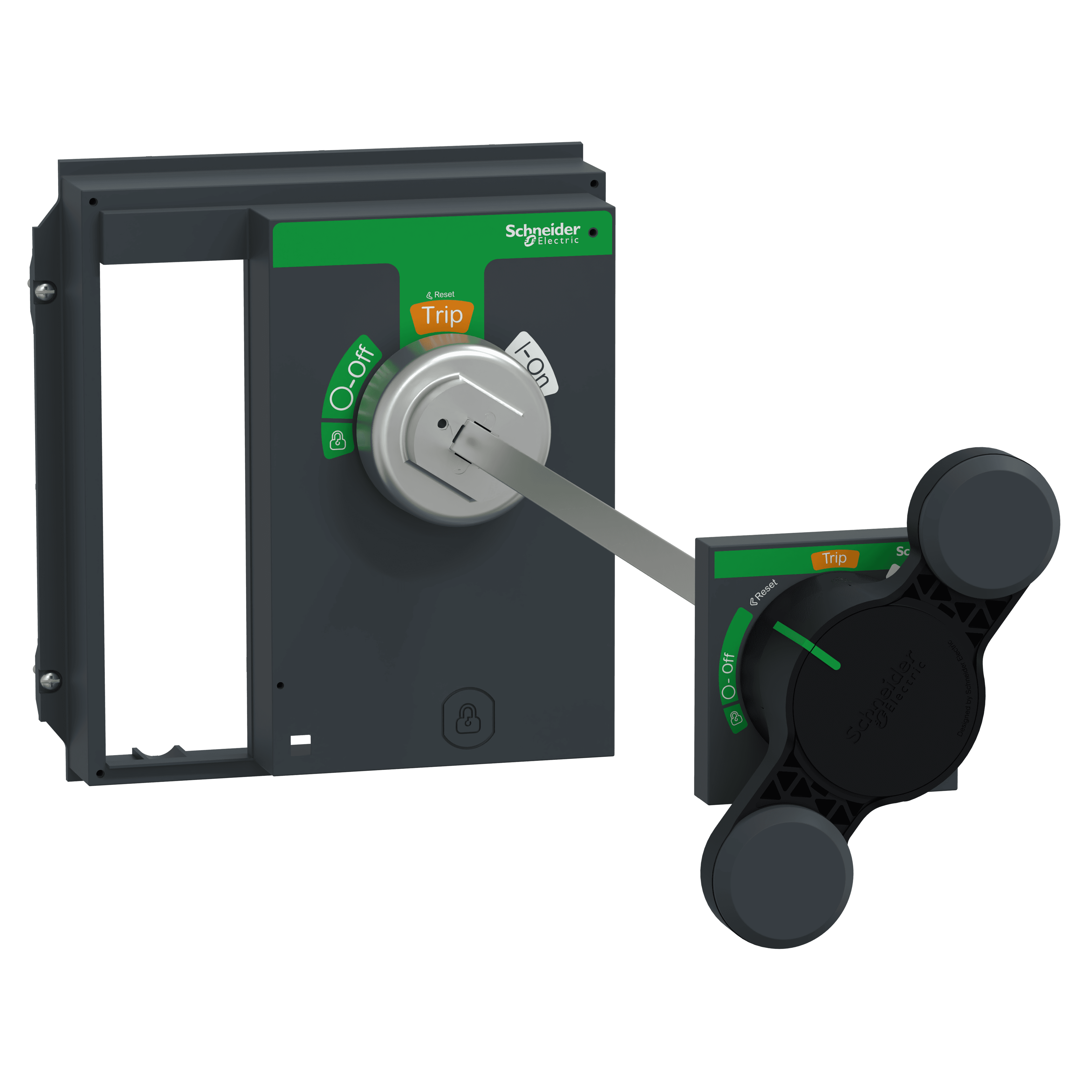 مقبض دوّار ممدود، ComPacT NS630b إلى NS1600 ثابت، مقبض أسود، طول عمود إدارة 218mm إلى 605mm، IP55
