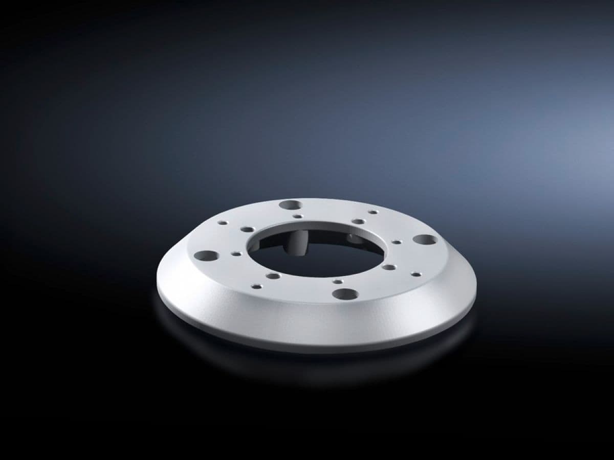 Adaptor from support arm connection &Oslash; 180 mm to &Oslash; 130 mm