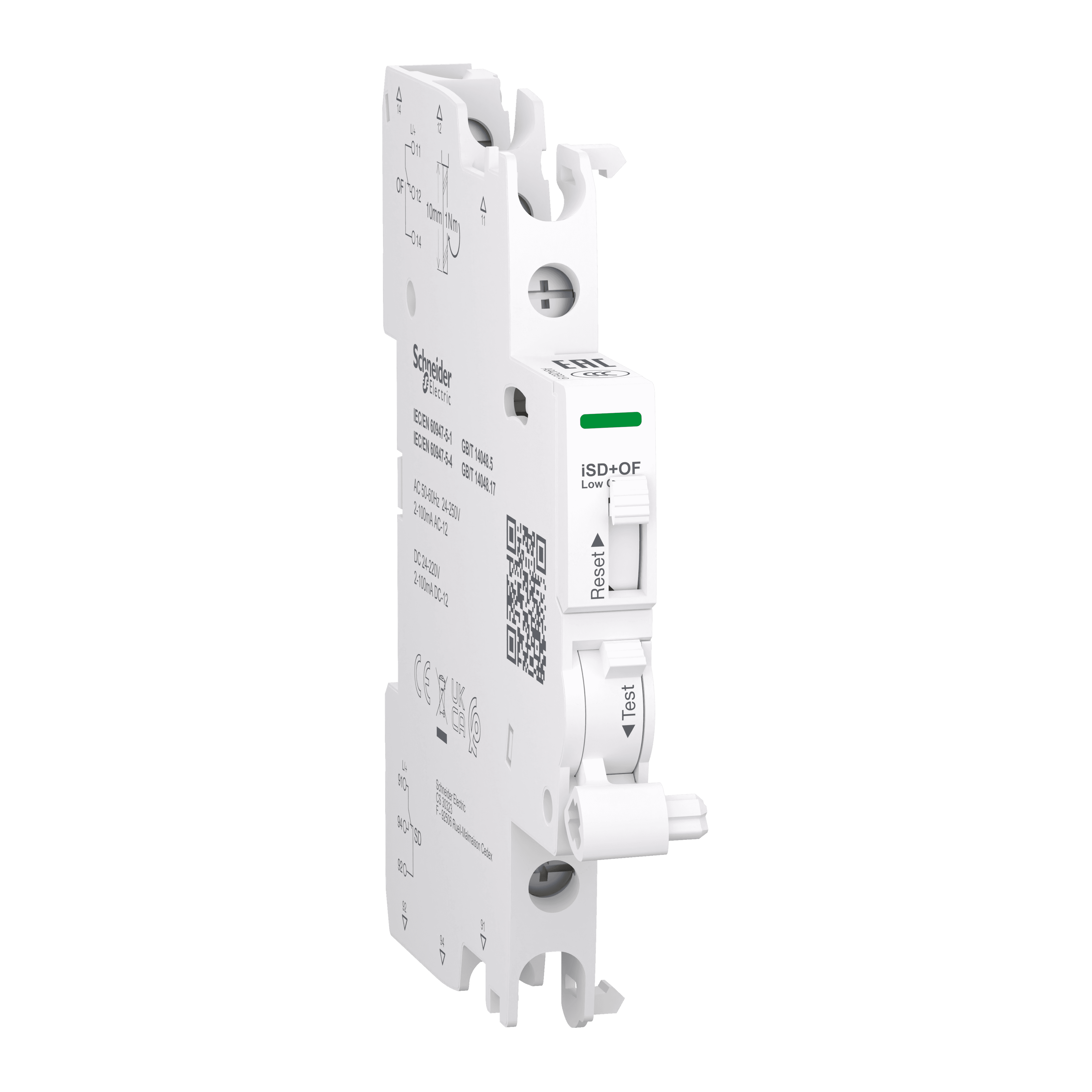 Acti9 A9A iSD-OF t&b wiring 2-100mA aux