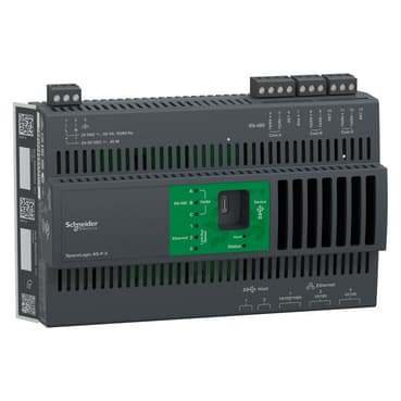 Automation Server V3 Premium, SpaceLogic, AS-P-3, BACnet IP, 1 10/100/1000 & 2 10/100 Ethernet Ports, 3 RS-485 Ports, 2 USB Host Ports