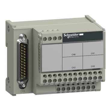 Wiring block for 4 TC inputs