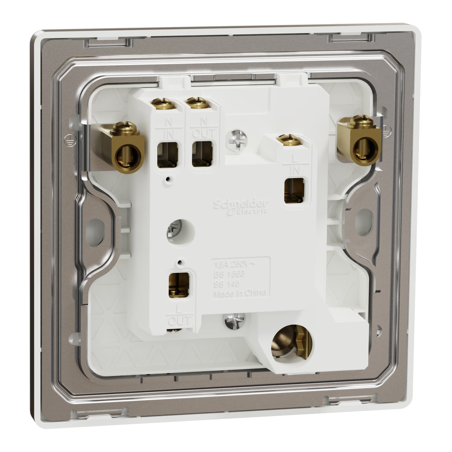 13A 250V~ 1G FCU w flex مأخذ LED، AB