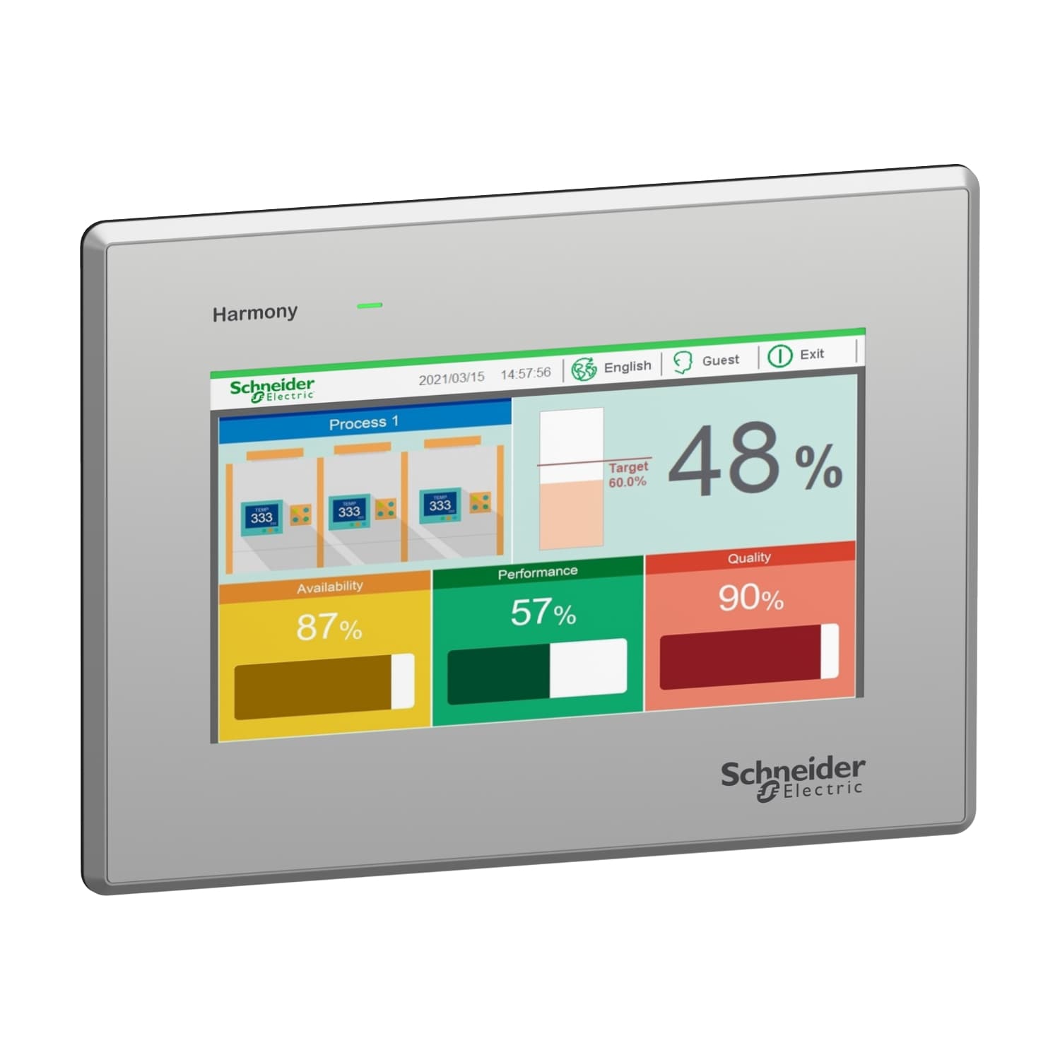 7W touch panel, stainless front panel