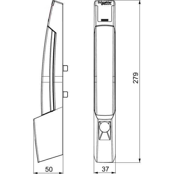 PanelSeT SF/SM handle - lock system DIN, KABA, ASSA