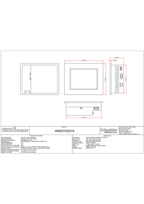 GTO Touch HMI Panel,5.7,x2 SL,ETH,IP67
