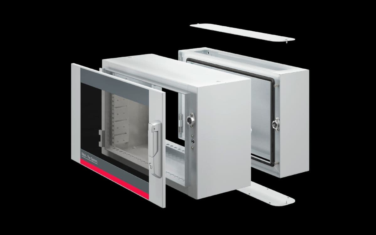 AX wall-mounted enclosure, 3-part