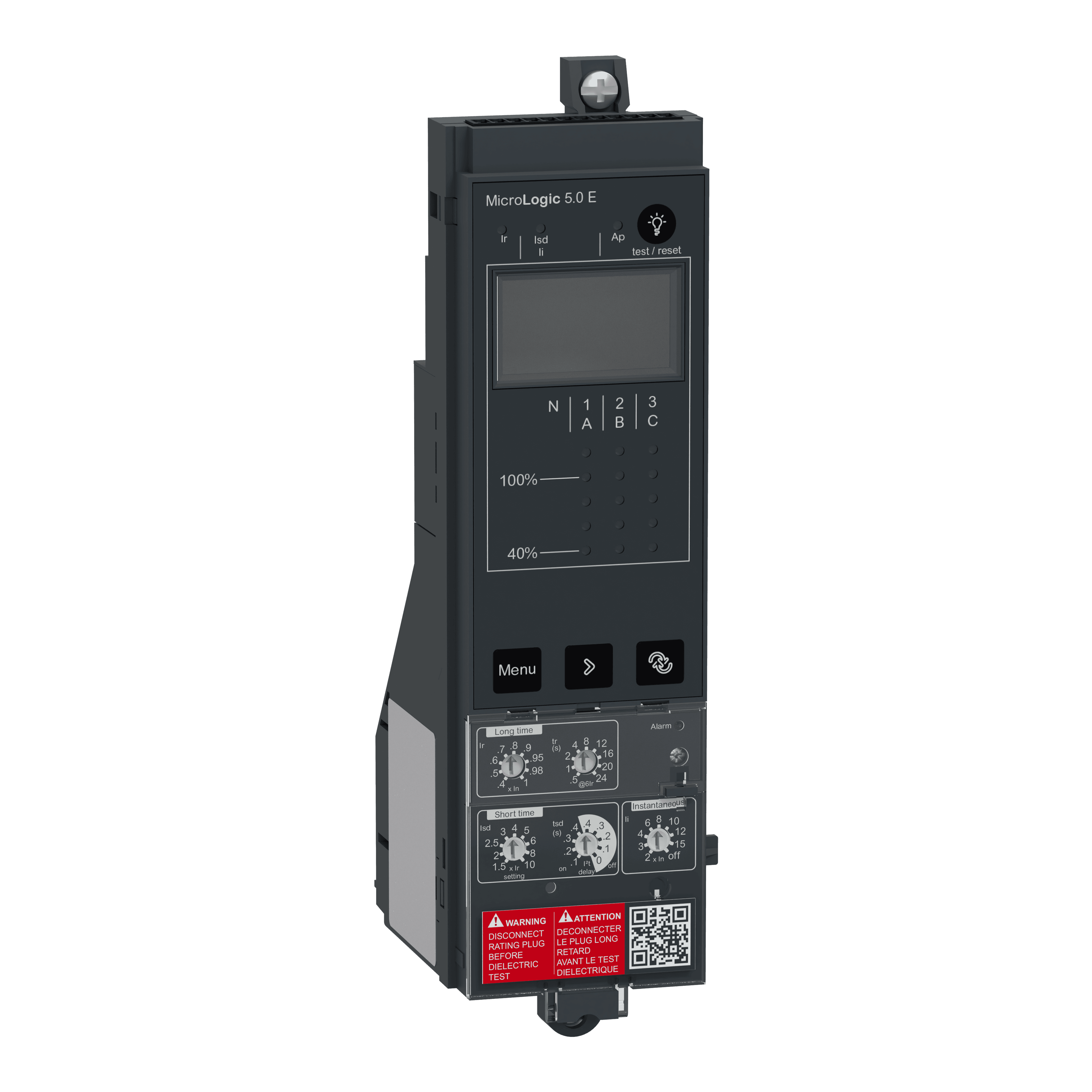 وحدة تحكّم MicroLogic 5.0E، ComPacT NS630b إلى NS1600 قابل للسحب وبتشغيل يدوي، حمايات selective