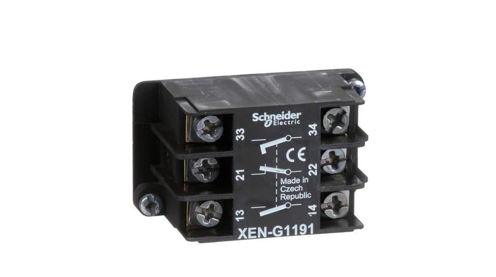 SPRING RETURN CONTACT BLOCK 1 NC AND 2 N