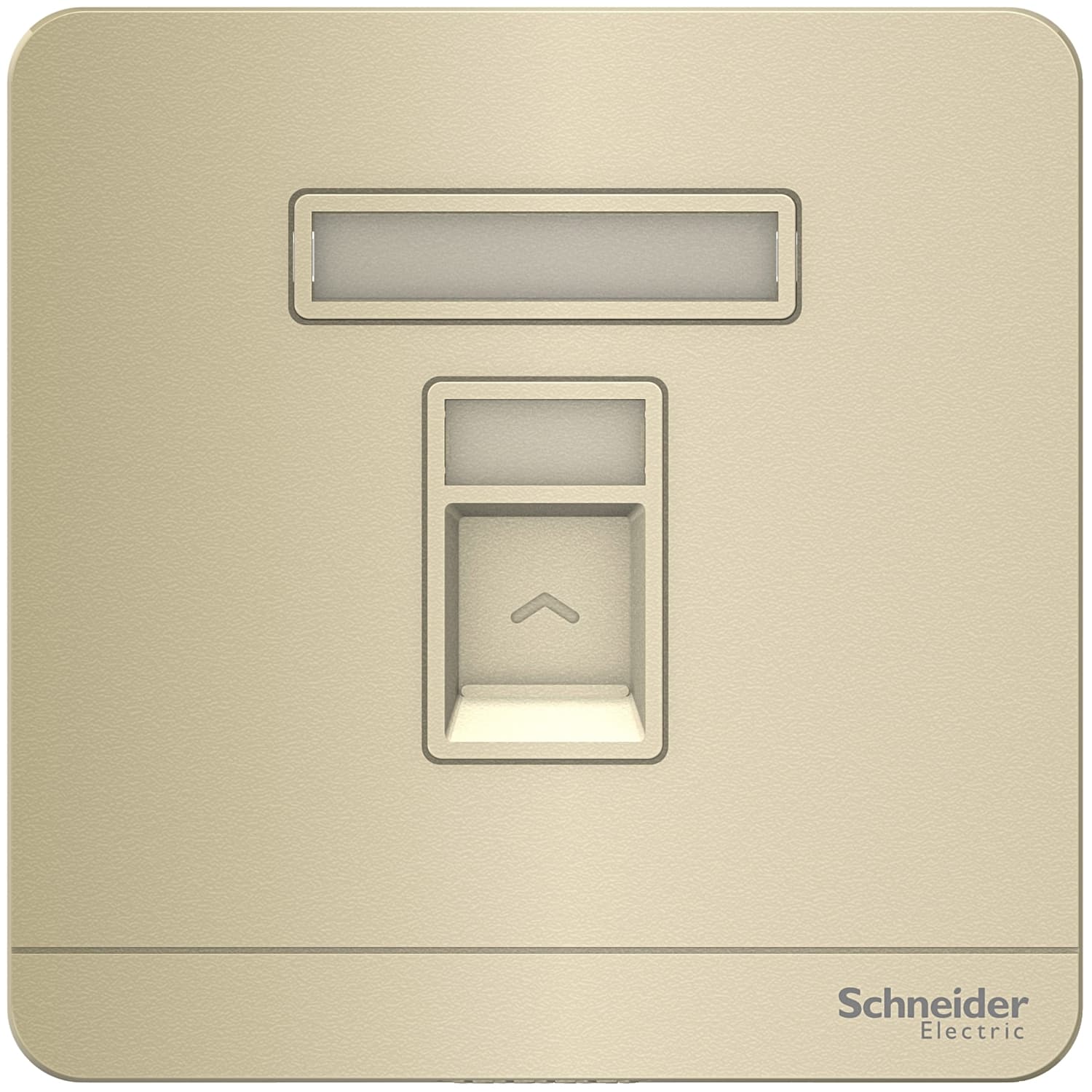 1G TEL SOCKET SHUTTERED WALLPLATE WG