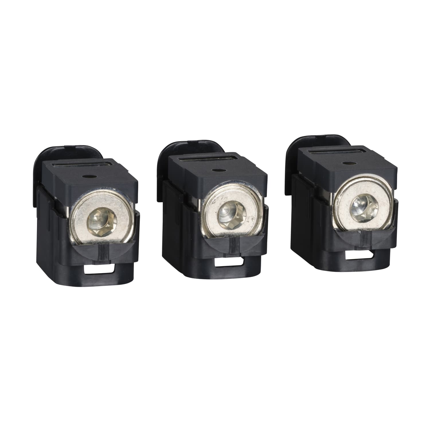 Aluminium bare cable connectors, ComPacT NSX, for 1 cable 25mm² to 95mm², 250A, set of 3 parts