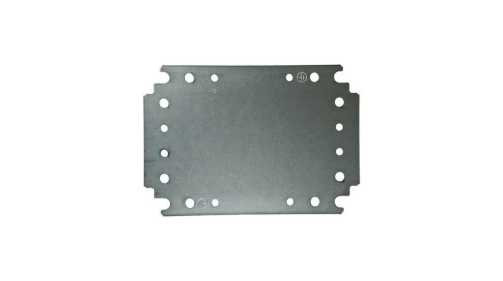 Plain mounting plate H500xW600mm made of galvanised sheet steel
