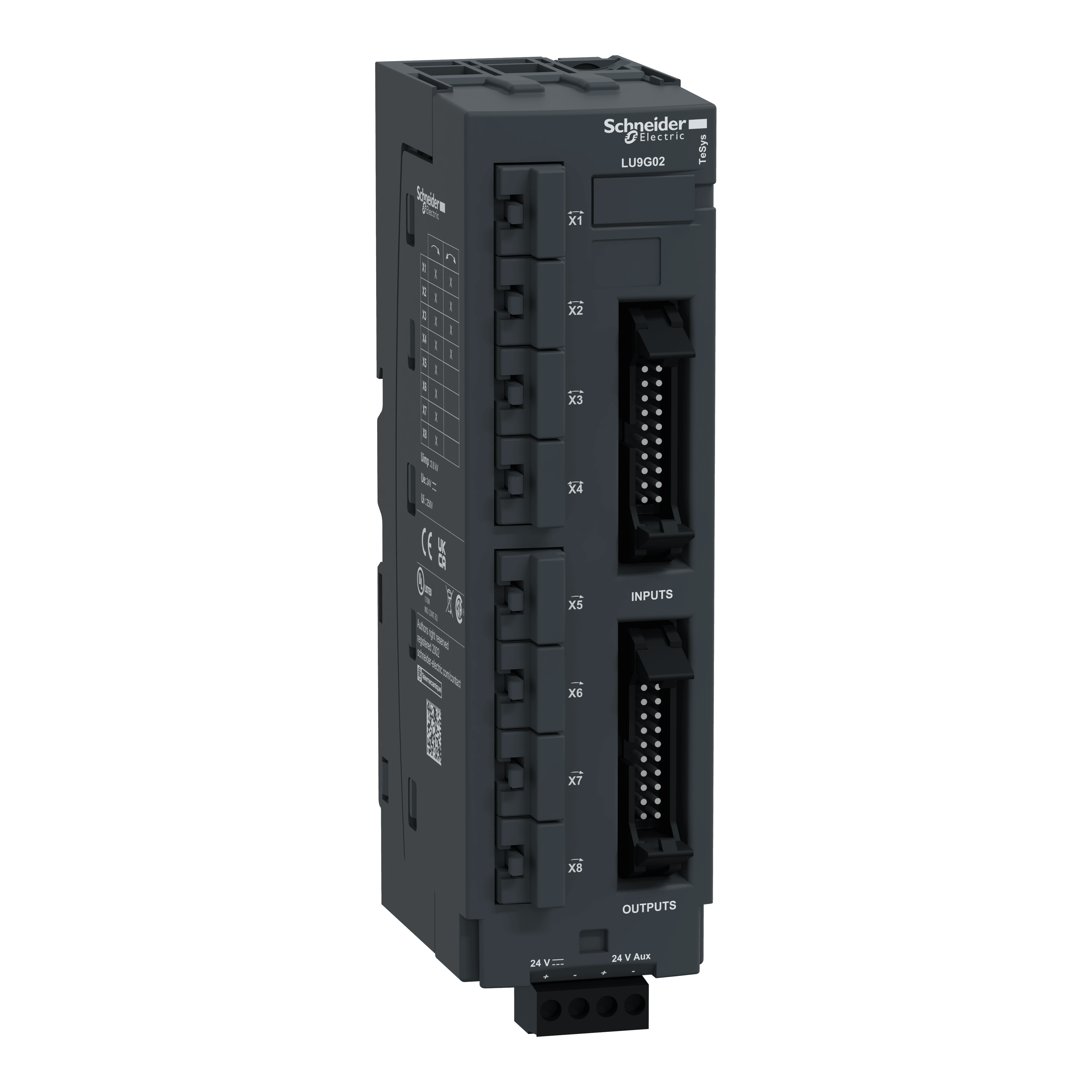 علبة Splitter، TeSys Ultra، 24VDC، 8 RJ45، 2 HE10 PLC جانبي، لـ 8 بادئ تشغيل محرّك